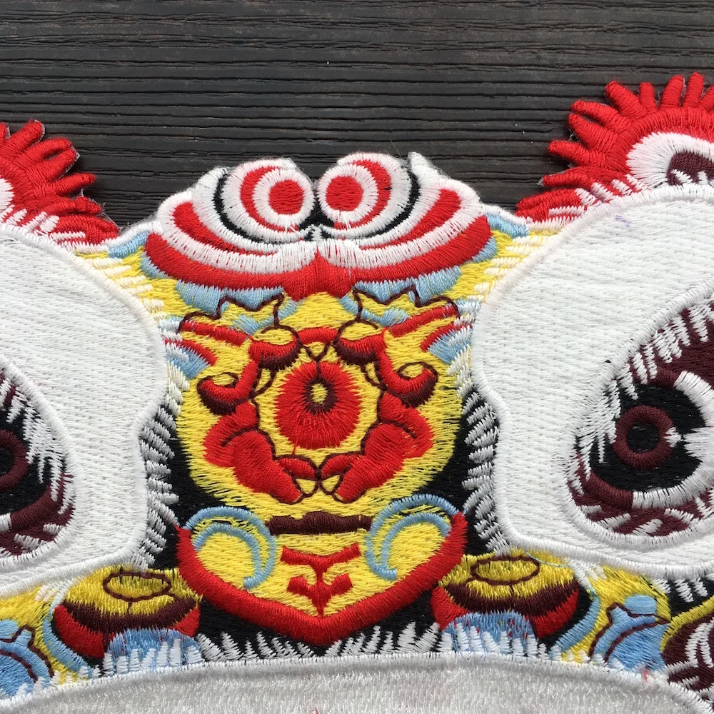 Термоаппликация для одежды Водорастворимая с изображением головы льва LSHB640 1 шт. |