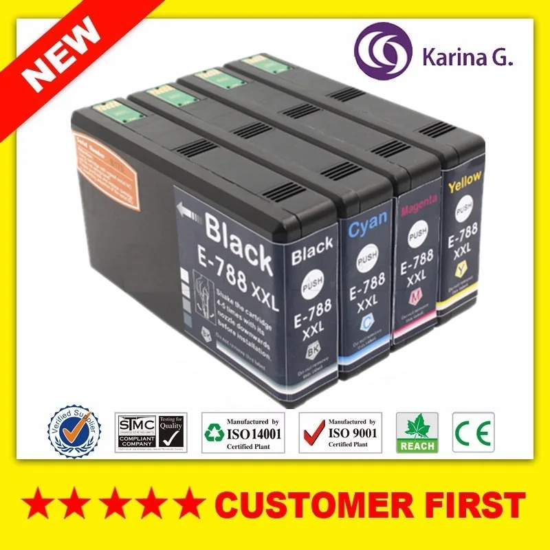 Совместимый с Epson T7881 T7882 T7883 T7884 чернильный картридж для WorkForce Pro WF 5110 5190