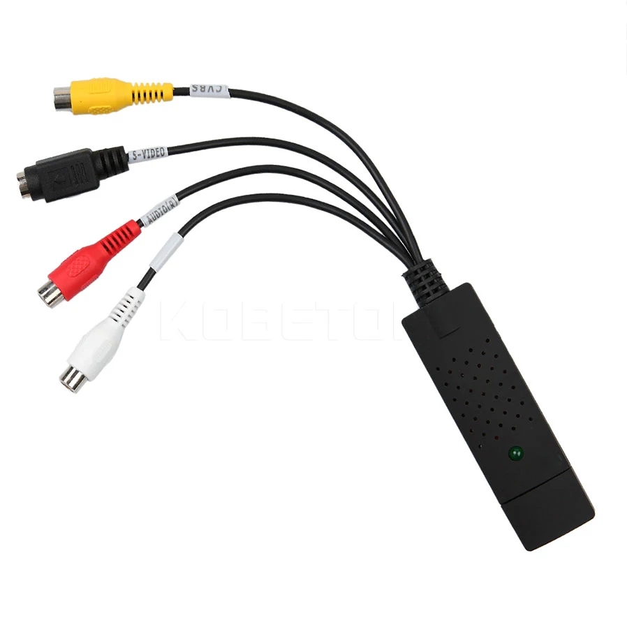 Портативный простой в использовании USB 2 0 адаптер Kebidumei для аудио и видео VHS на DVD