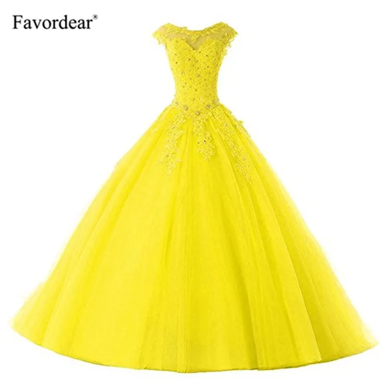 gold Favordear avordear Новая коллекция Quinceanera 15 лет Vestidos De 15 Anos Высокая шея Румяна Бальные платья - Цвет: gold