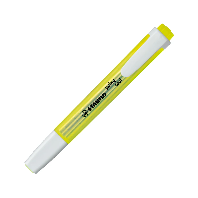 275-24 Yellow STABILO Свинг крутой маркер, фломастер флуоресцентные цвета kawaii 1+ 4 мм Мини карманный размер на водной основе портативный художественный Рисунок - Цвет: 275-24 Yellow
