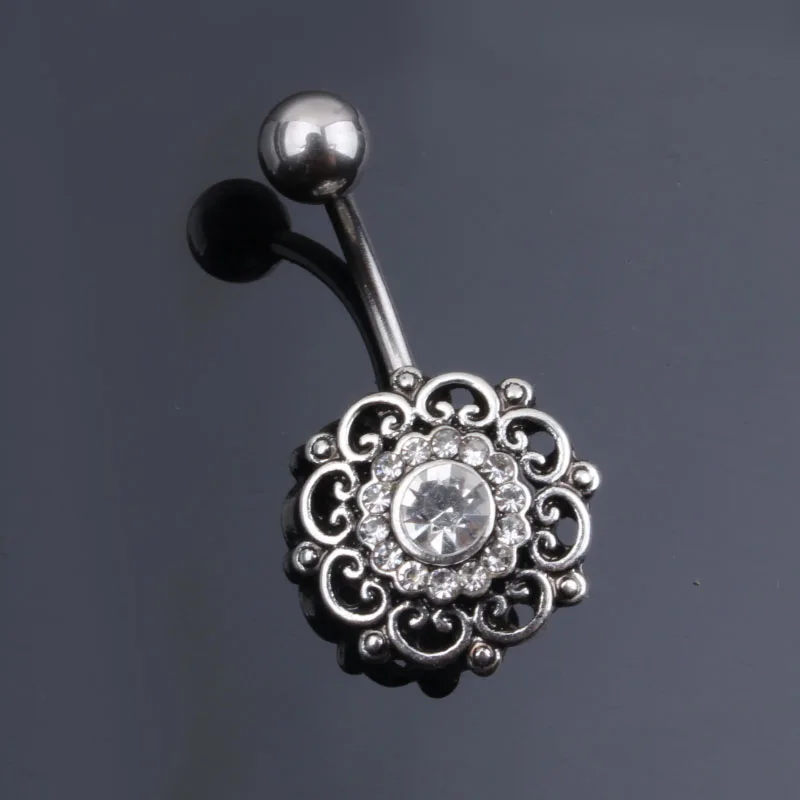 Новый товар пикантные висячие кольца для пупка пирсинг стержни из хирургической