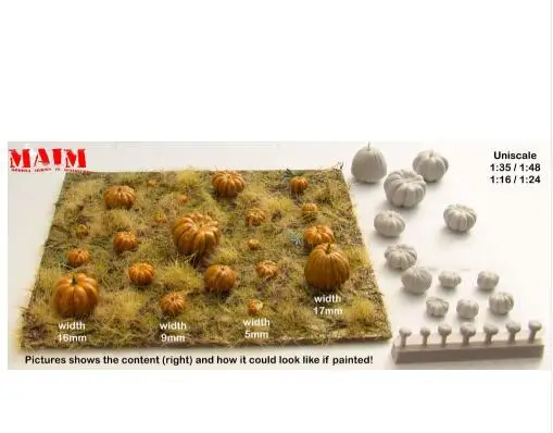 1/35 современные тыквы (19 смоляных тыкв) без базовой игрушки модель из смолы