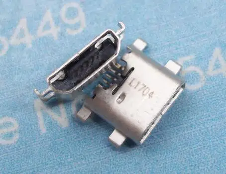 100 шт./лот Micro USB разъем для Huawei sophia-l07 P7 p7-l07 L09 L00 L05 g660-l075