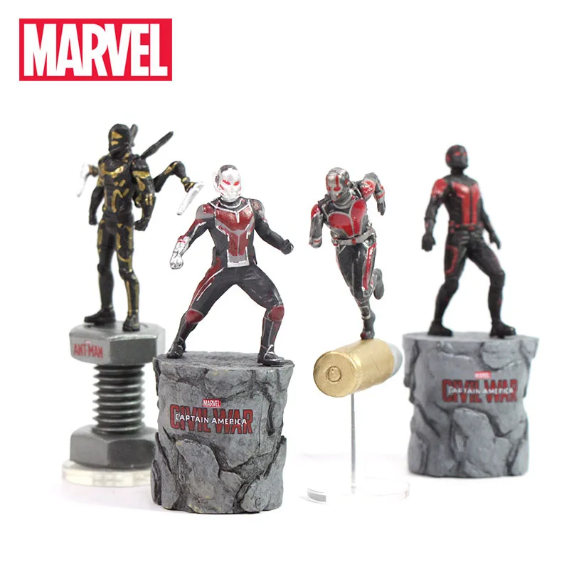 5-7 см Marvel игрушки Мстители эндшпиль мини муравей ОСА желтая куртка ПВХ Фигурки супергероя Коллекционная модель кукла игрушка антман