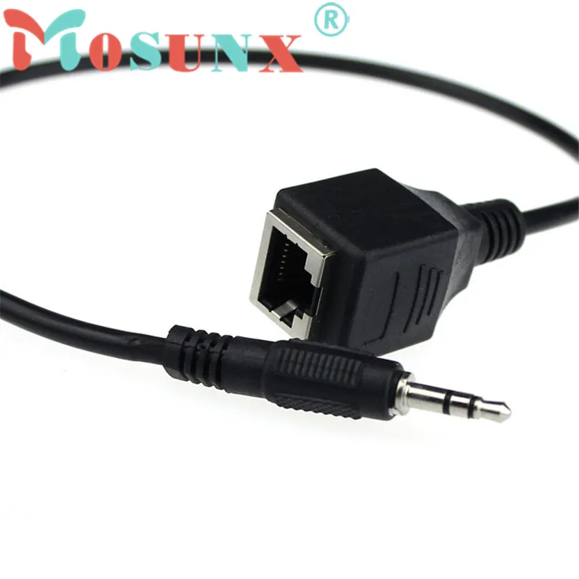 Mosunx 3 5 мм штекер аудиосигнала кабель для RJ45 Ethernet LAN Сетевой аксессуар sz0122 |