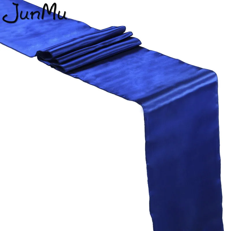 royal blue Атласная настольная дорожка 30 см x 275 см для свадебной вечеринки событие банкет украшение домашнего Стола Поставка покрытие стола аксессуары для скатерти - Цвет: royal blue