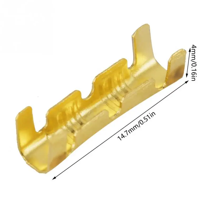 Латунные обжимные клеммы 100 шт. быстрое подключение проводки латунные 0 5 1 мм