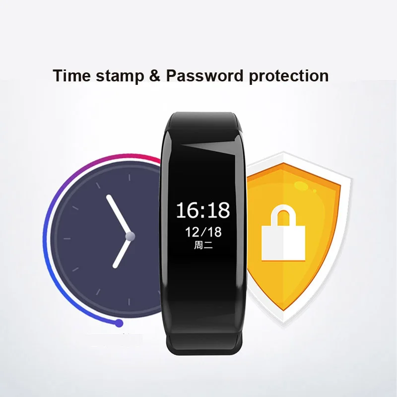Micro SPY аудио диктофон спортивный браслет профессиональное устройство записи звука воспроизведение музыки запись с паролем