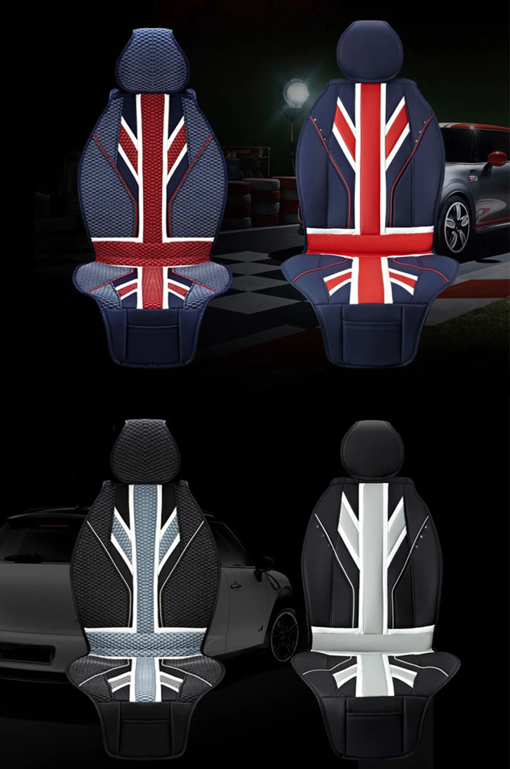 Роскошные 3D Ice Slik ПВХ кожаные чехлы для сидений автомобиля Защита для Mini Cooper One JCW F56 F55 F60 R55 R56 R60 земляк автомобильный стиль