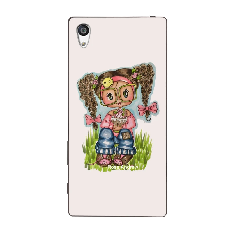 Меланина веснушки черный для девочек Новое поступление Мода ТПУ мягкий чехол sony