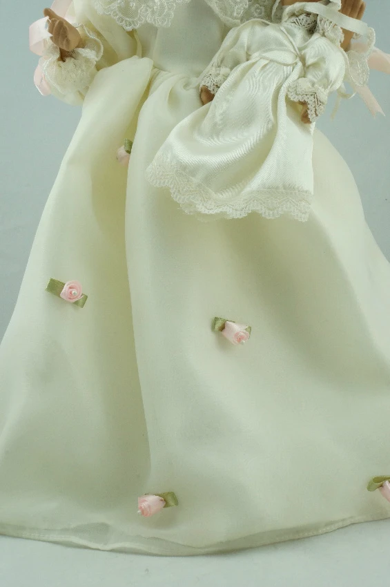 Кукла фарфор 16 &quotбежевый собирать Для женщин маленьких реалистичные платье