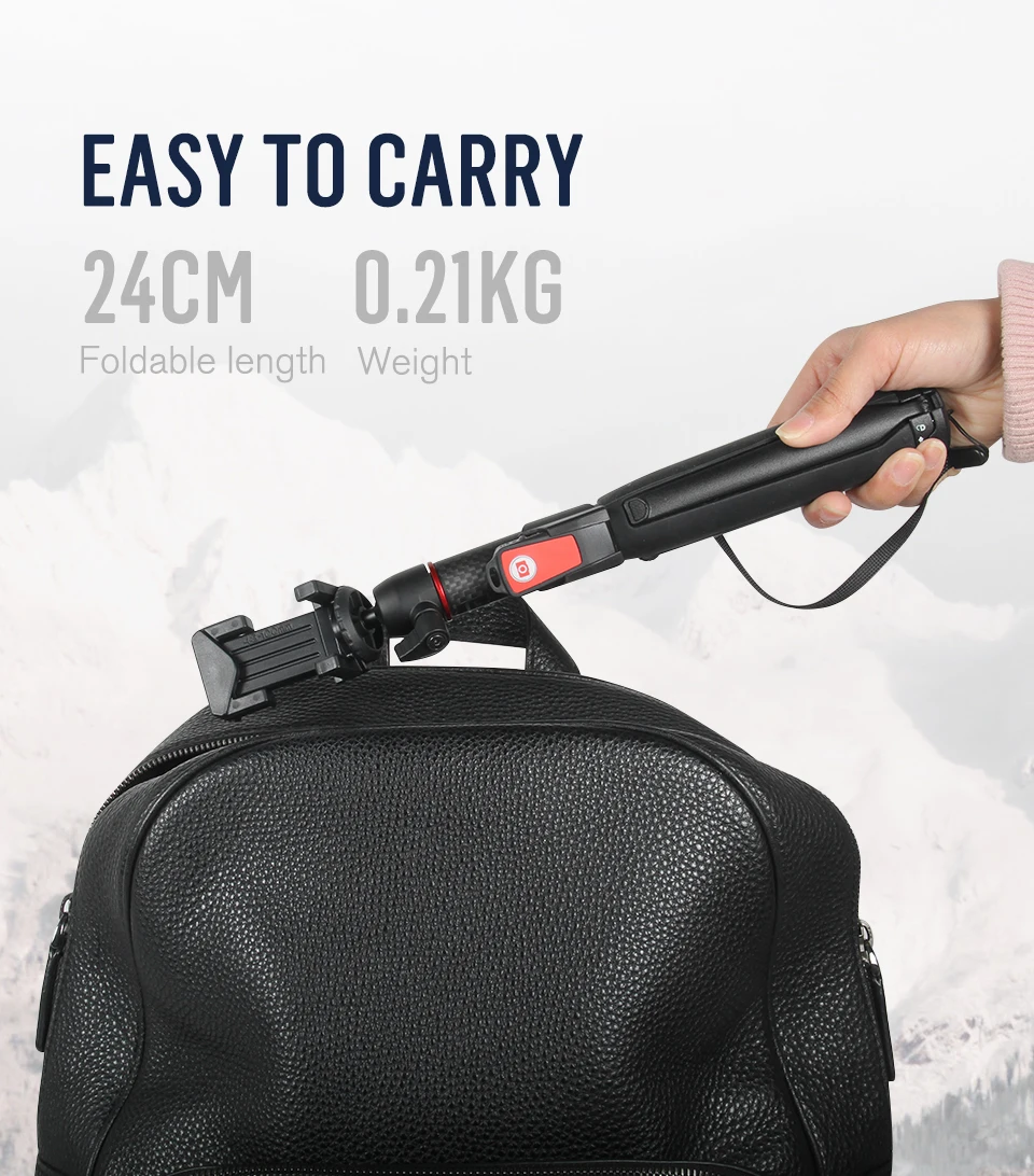 BENRO SC1 карбоновый мини штатив монопод портативный селфи палка Bluetooth для смартфона Actioncamera Gopro Android xiaomi sony