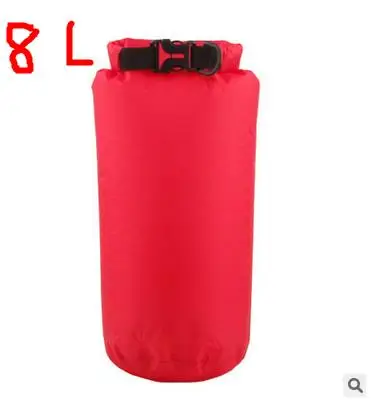 8l-red Luckstone 8L 15L ультралегкий Водонепроницаемый Открытый сухой сумки Красочные Складные портативные мешки для кемпинга Пешие прогулки спасательный жилет - Цвет: 8l-red