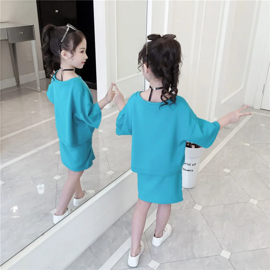 Комплект детской одежды для девочек комплект из 2 предметов: футболка с надписью +