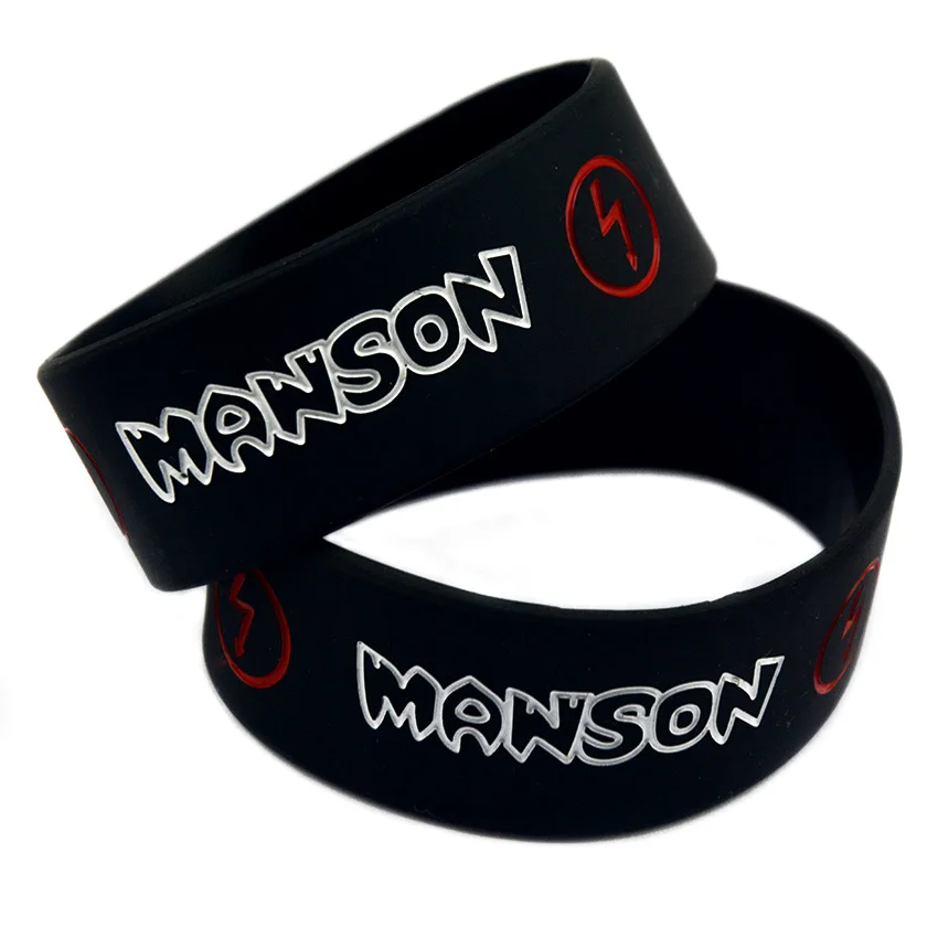 1 шт. силиконовый браслет Marilyn Manson шириной в дюйм для музыкальных