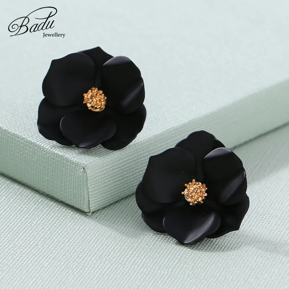 Цветочные женские серьги гвоздики Badu корейские ювелирные изделия богемные