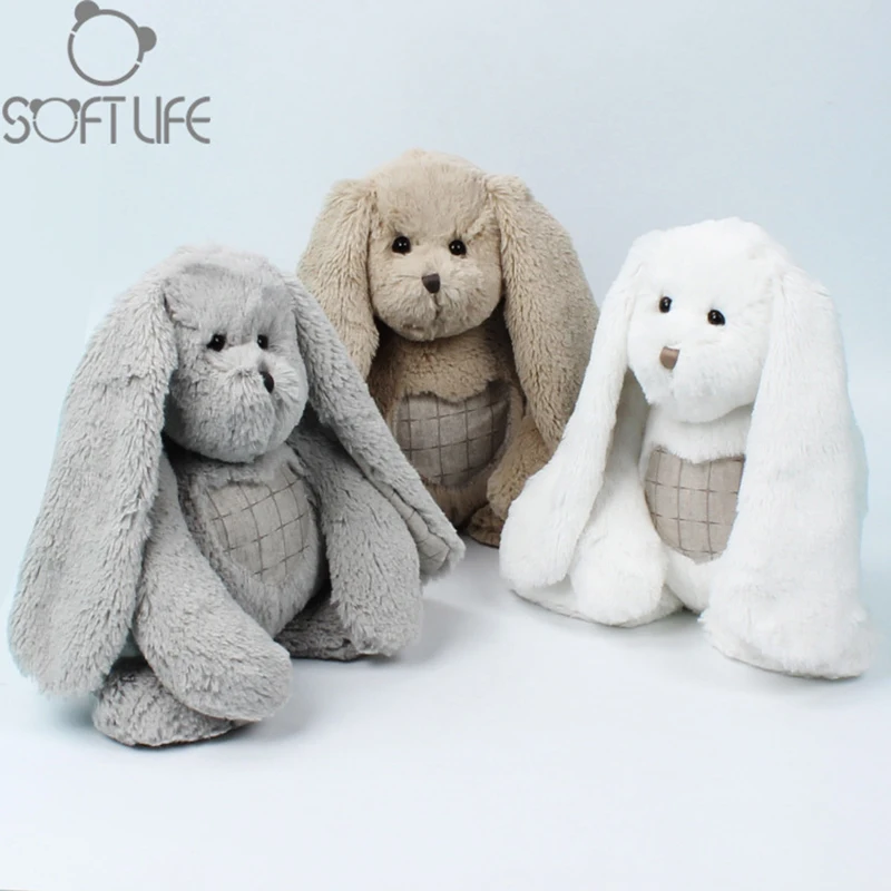 25 см прекрасный кролик плюшевые куклы игрушки кролики детские мягкие с длинными