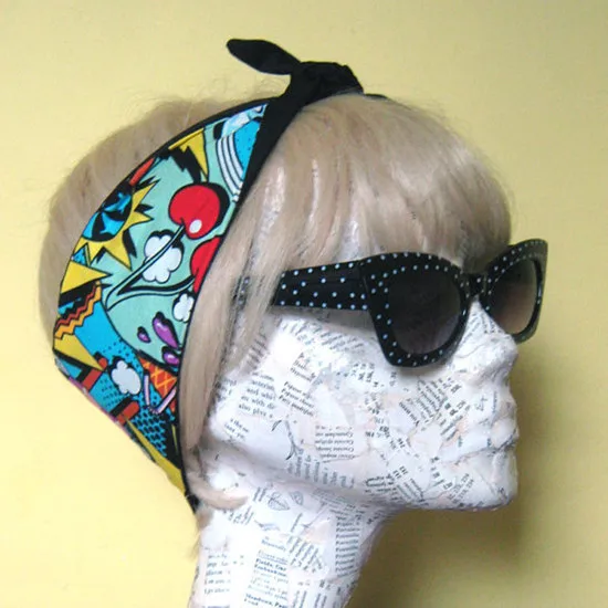 Женский винтажный шарф-бандана в стиле рокабилли 1950 |