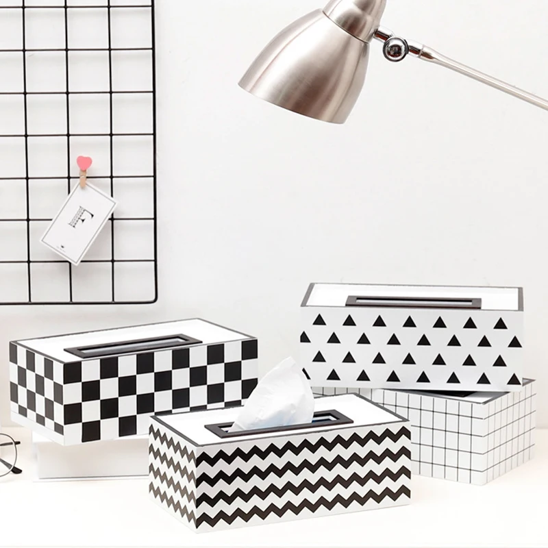 Квадратная деревянная коробка для салфеток комнаты Настольный держатель