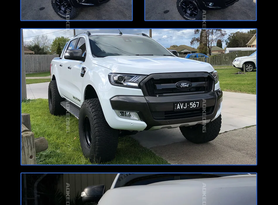 AKD автомобильные стильные фары для Ford Ranger Everest- Mustang фары светодиодный ходовые огни биксеноновые фары противотуманные фары