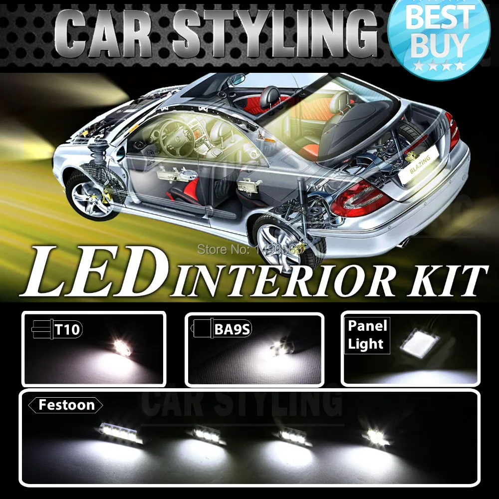 14pcs White LED lights interior package kit for Tundra 07-14 automobiles Light Sourcing Car Styling Accessories LED&amp113 | Автомобили и