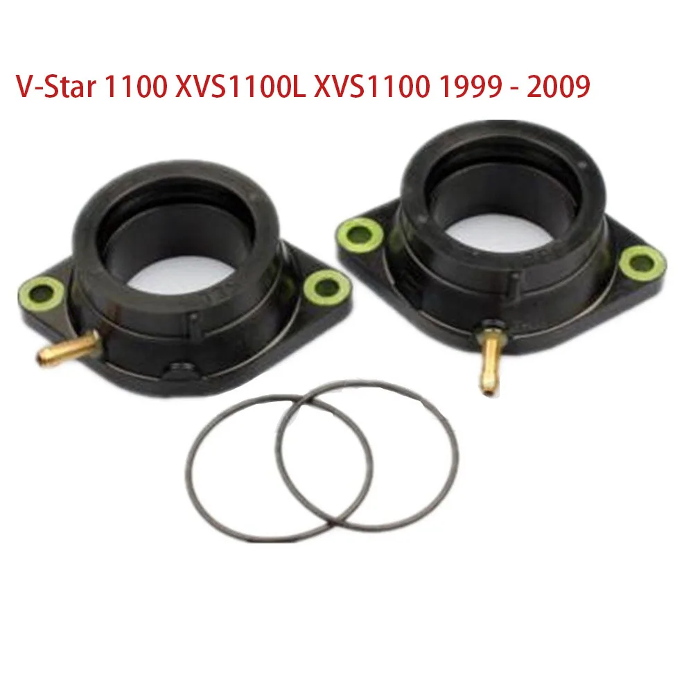 2 шт. изолятор для впускного коллектора карбюратора Yamaha V Star 1100 XVS1100L XVS1100 1999 2009 2008