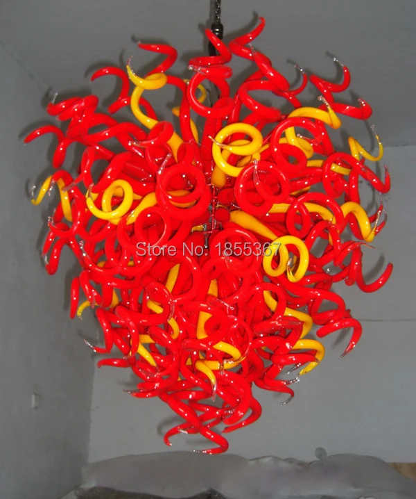 

Free Shipping Elegant Smart Home Light Hand Blown Glass Chandelier Modern