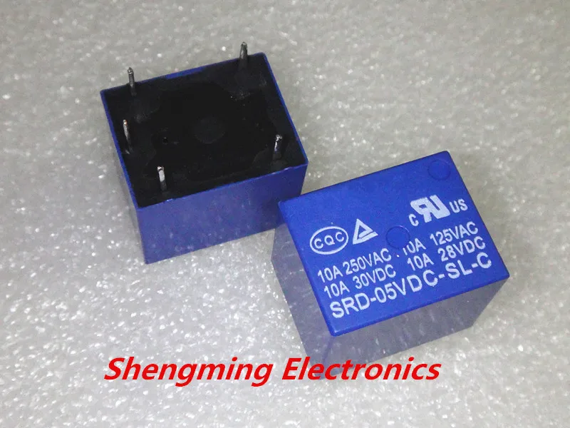 10 шт 5pins SRD-05VDC-SL-C SRD-12VDC-SL-C SRD-24VDC-SL-C SRD-03 06 09 48VDC-SL-C 3V 5V 6V 9V 12V 24V 48V 10A 250VAC реле
