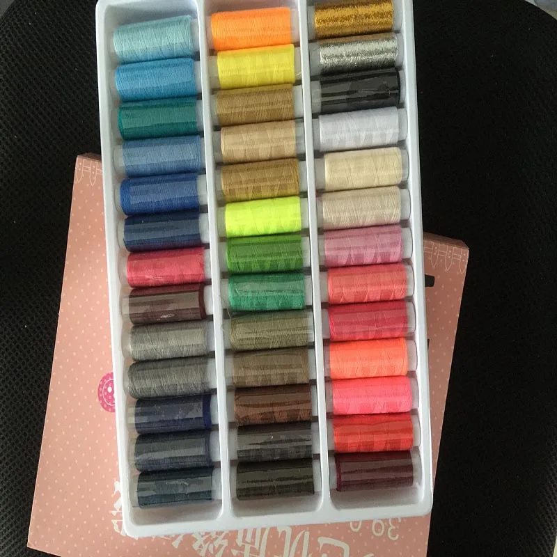 39 рулонов/партия набор разноцветных ниток для шитья из полиэстера/хлопка
