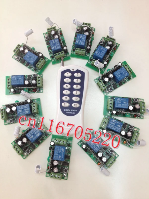 2013 Новый 1 CH DC 12V Беспроводной переключатель системы дистанционного управления