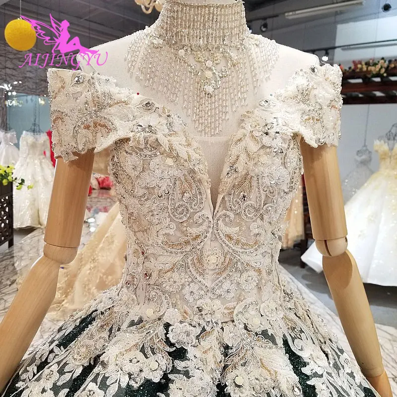 

AIJINGYU China Custom Made Wedding Dress Gown Affordables Bridal With Cape Shanghai Dresses Wedding Bride Gowns