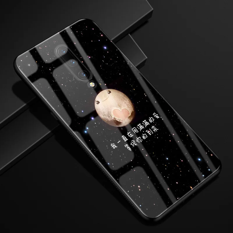 Для Oneplus 7 Pro Чехол оргстекло PC чехол для телефона черный TPU бампер чехол для One Plus 7 7Pro Oneplus 7 Pro закаленное стекло чехол