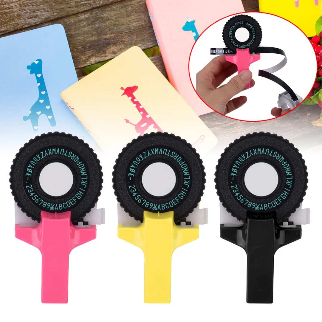 Желтый/розовый/черный производитель этикеток пластиковая ручная выбивающаяся