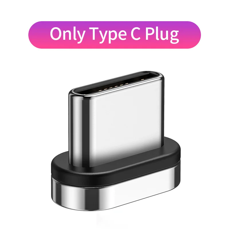 YBD магнитное зарядное устройство Micro USB кабель для samsung iPhone/USB кабель usb type c зарядка магнитная/зарядное устройство провод для huawei Xiaomi - Цвет: One Type-C Plug