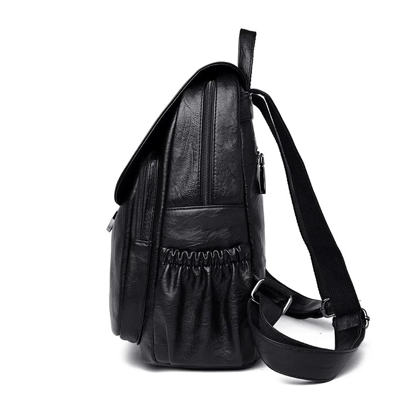 Женские кожаные рюкзаки высокого качества 2019 Sac A Dos Femme для девочек винтажный