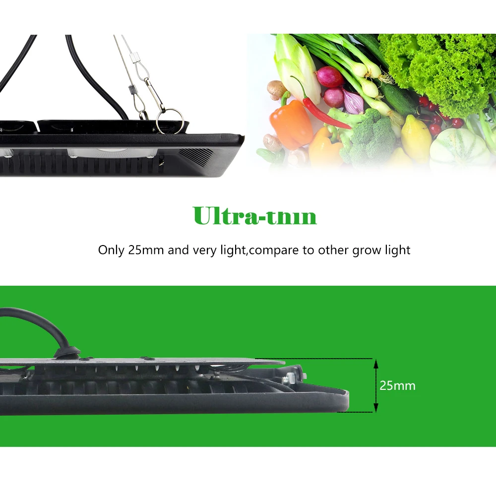 COB светодиодный светильник полного спектра для выращивания растений 50 Вт 100 150