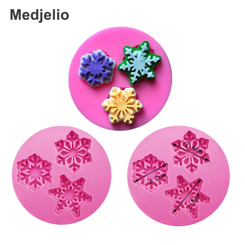 Рождественская серия 5 шт./лот силиконовые формы для помады снежинка снеговик