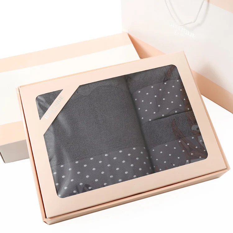22 Wedding Bath Towel 3piece Gift Box Set Moon Red Birthday Group Buy Back Gift Companion Gift Pure Cotton Custom Wholesale B6T673 - Цвет: 22