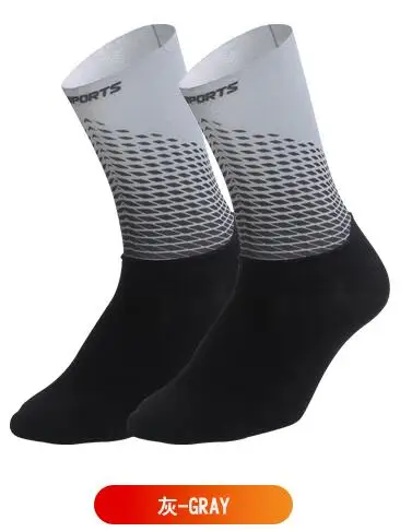 grey DH Спортивные профессиональные велосипедные носки дышащие дорожные велосипедные носки для спорта на открытом воздухе гоночный велосипед Компрессионные носки - Цвет: grey