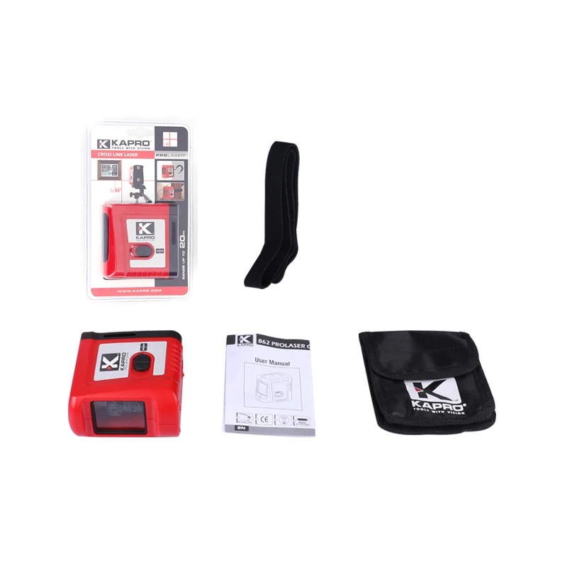 

KAPRO Mini Infrared Laser Level Cross Beam 2-line Level Measurement Instrument Magnetic Laser Level