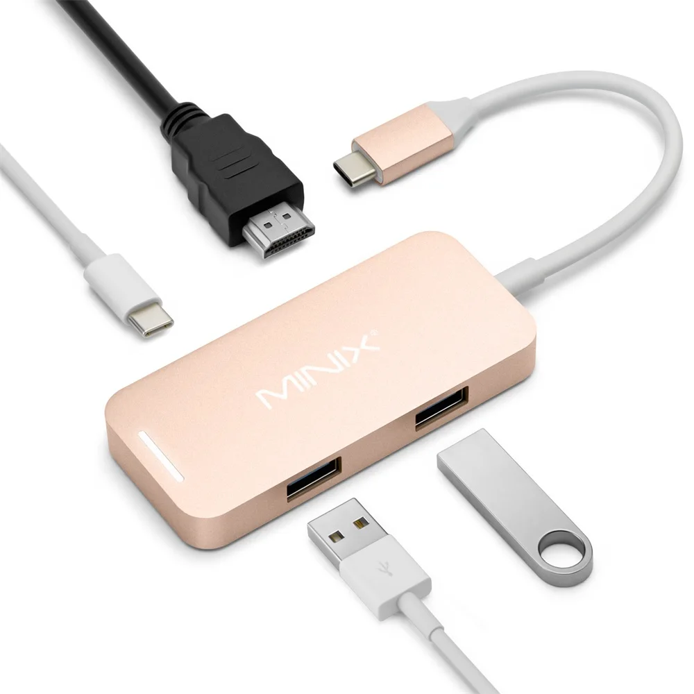 Мультипортовый адаптер MINIX NEO C mini Type Hub с выходом HDMI до 4K USB 3 0|adapter type c|adapter with usbadapter