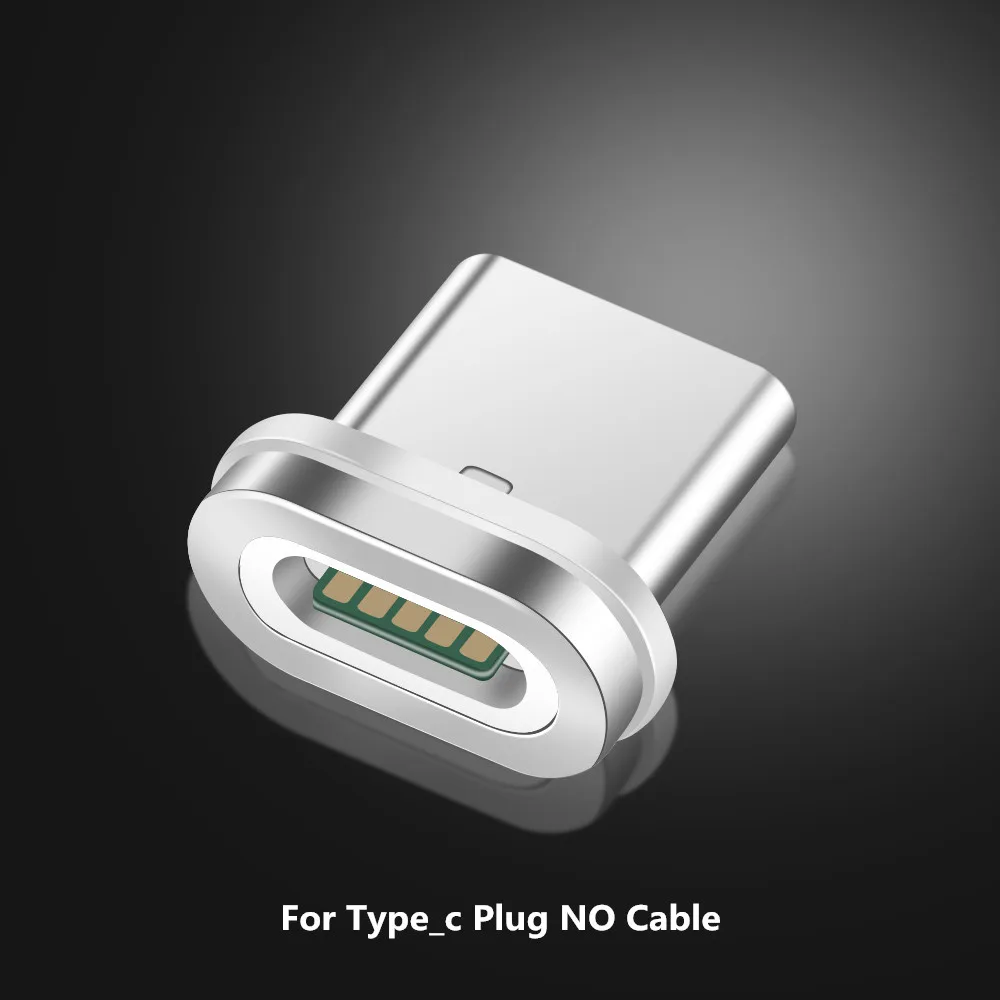 For Type C Plug Магнитный usb-кабель для быстрой зарядки, кабель типа C, Магнитный зарядный кабель Micro USB для зарядки и передачи данных, кабель для мобильного телефона для iphone X, Xiaomi, huawei - Цвет: For Type C Plug