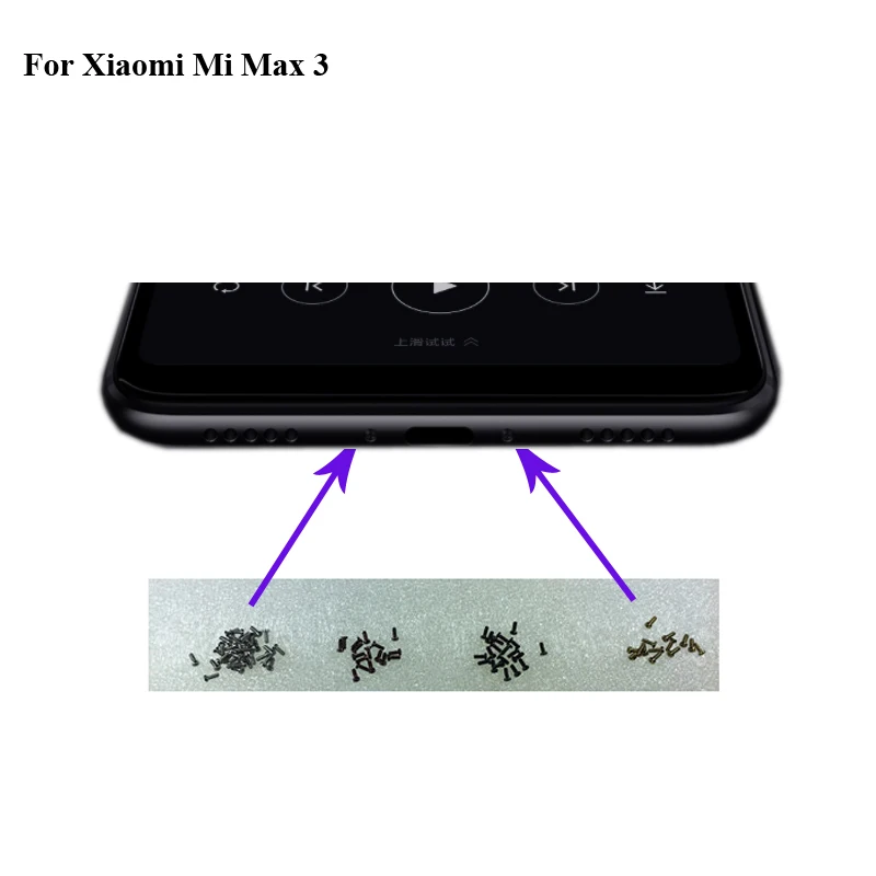 2 шт. винты для док станции Xiaomi Mi Max 3 Max3 с корпусом телефонов|Корпусы и рамки