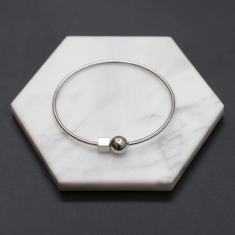 FOMALHAUT Горячая Мода ювелирные изделия новый дизайн простой круглый шар квадратный