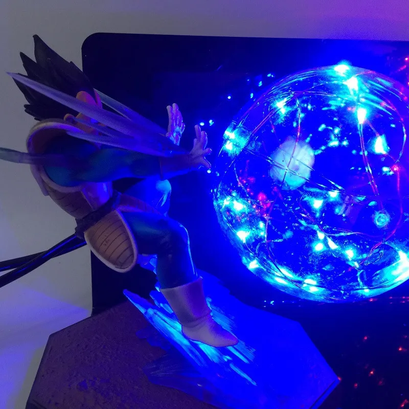 Весь набор DBZ Вегета Сон Гоку Супер Saiyan красный синий лампа дневного света аниме Dragon Ball Z праздничный Декор огни ЕС США 110 В 220 В