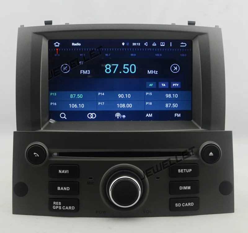 Четырехъядерный 1024*600 HD экран Android 9,0 автомобильный DVD gps Радио Навигация для peugeot 407 2004-2010 с 4G/Wifi DVR OBD зеркальное соединение