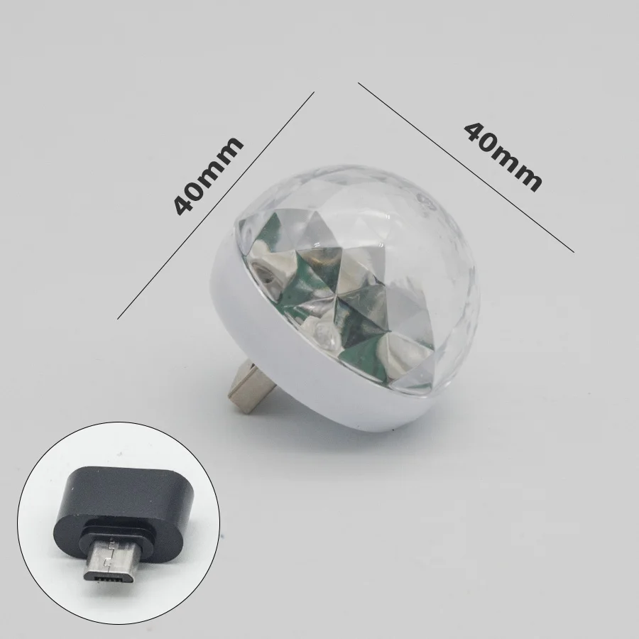 Портативный Usb 4 W красочные автоматическая RGB светодиодный Лампа прожектор для