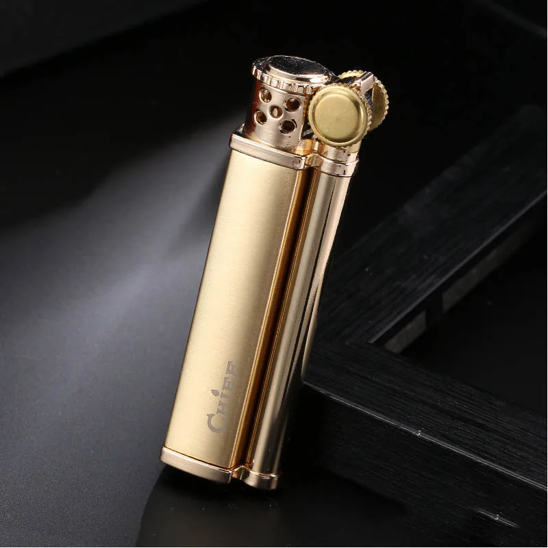 Сигаретная зажигалка бензиновая многоразовая керосиновая кремневая