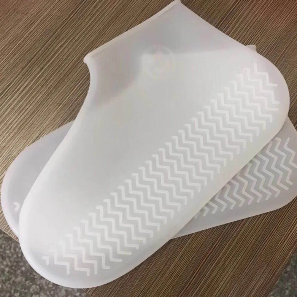 1 пара силиконовых Противоскользящих водонепроницаемых чехлов для обуви